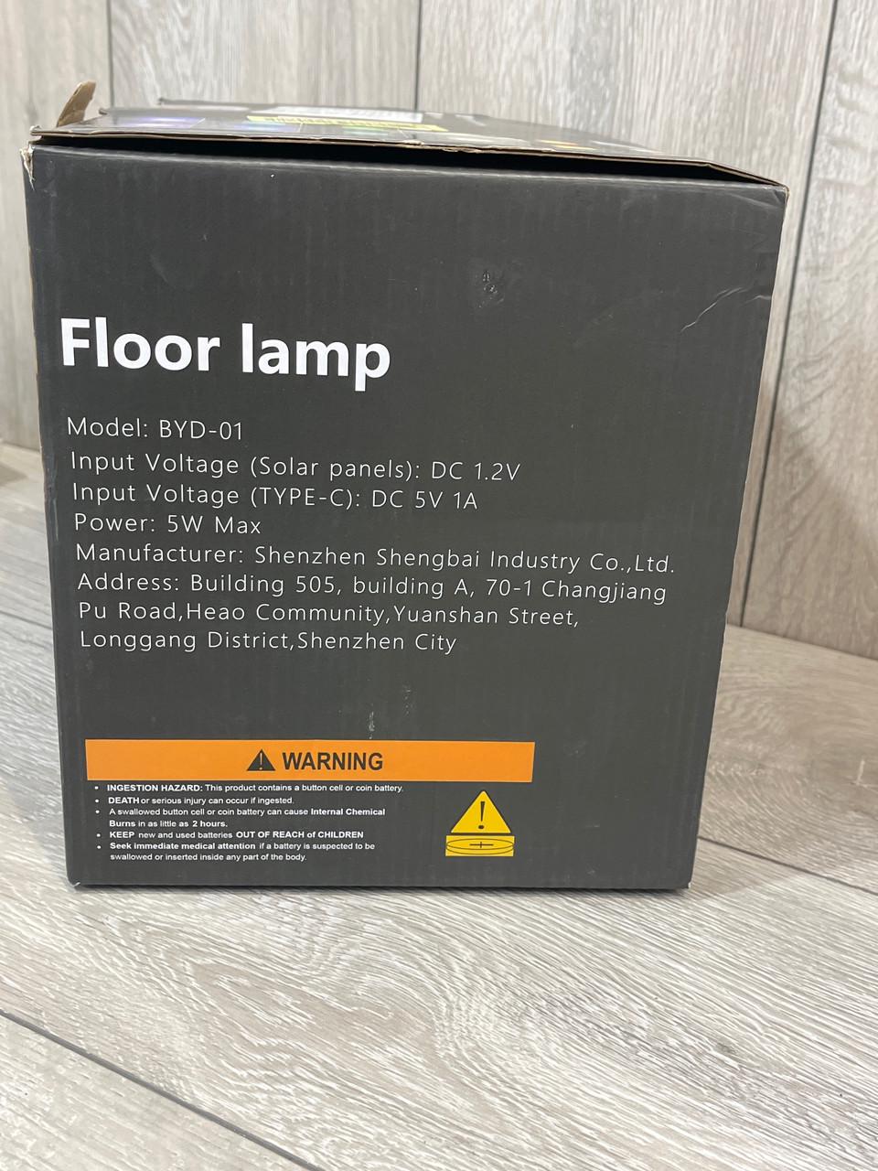 Торшер Bawoo FL24401/BYD-01 с пультом RGB USB-зарядка водонепроницаемая - фото 8 Торшер Bawoo FL24401/BYD-01 с пультом RGB USB-зарядка водонепроницаемая - фото 8