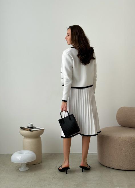 Жакет в'язаний жіночій Gabriel L Білий (38601) - фото 7 Жакет в'язаний жіночій Gabriel L Білий (38601) - фото 7