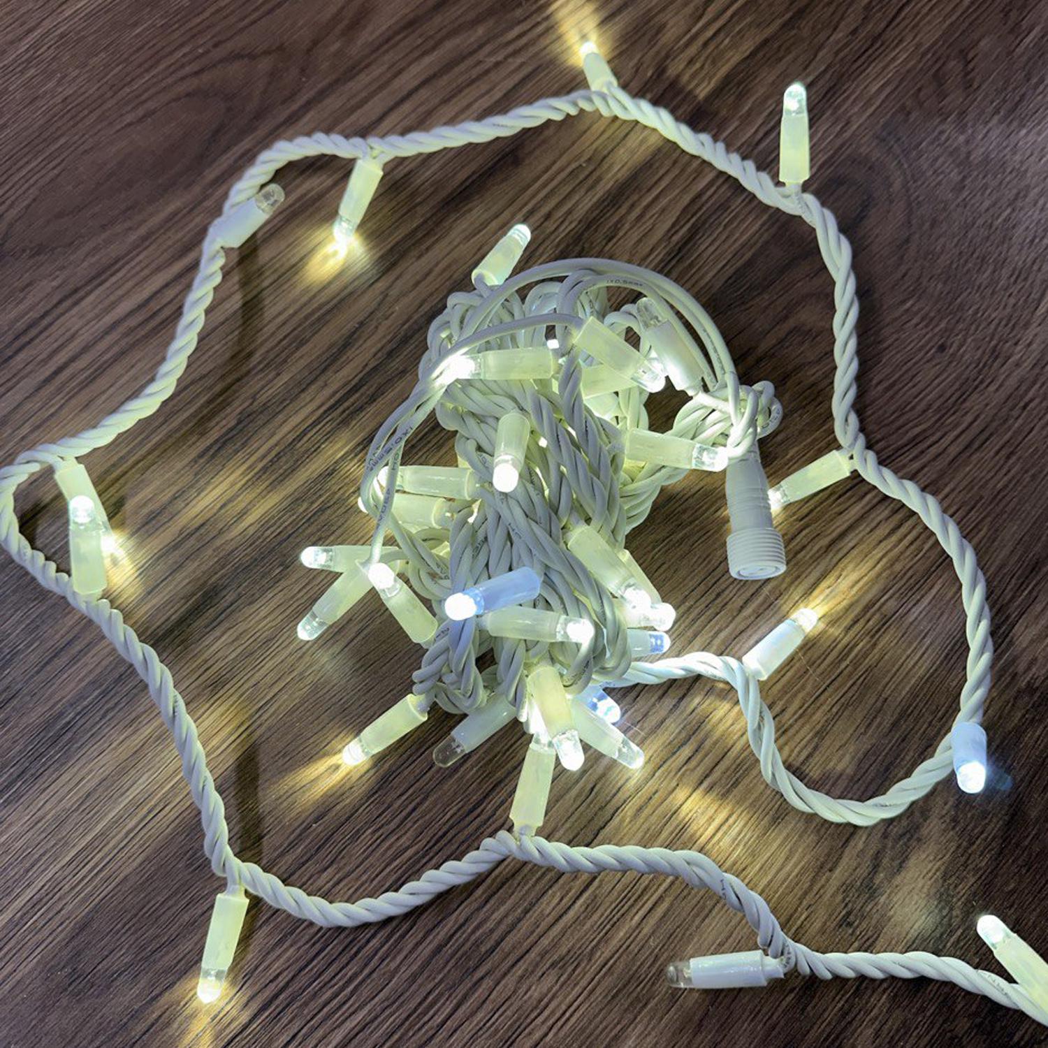 Гирлянда внешняя Wrapper Premium 50LED 5 м 10flash IP65 свет белый/холодный белый