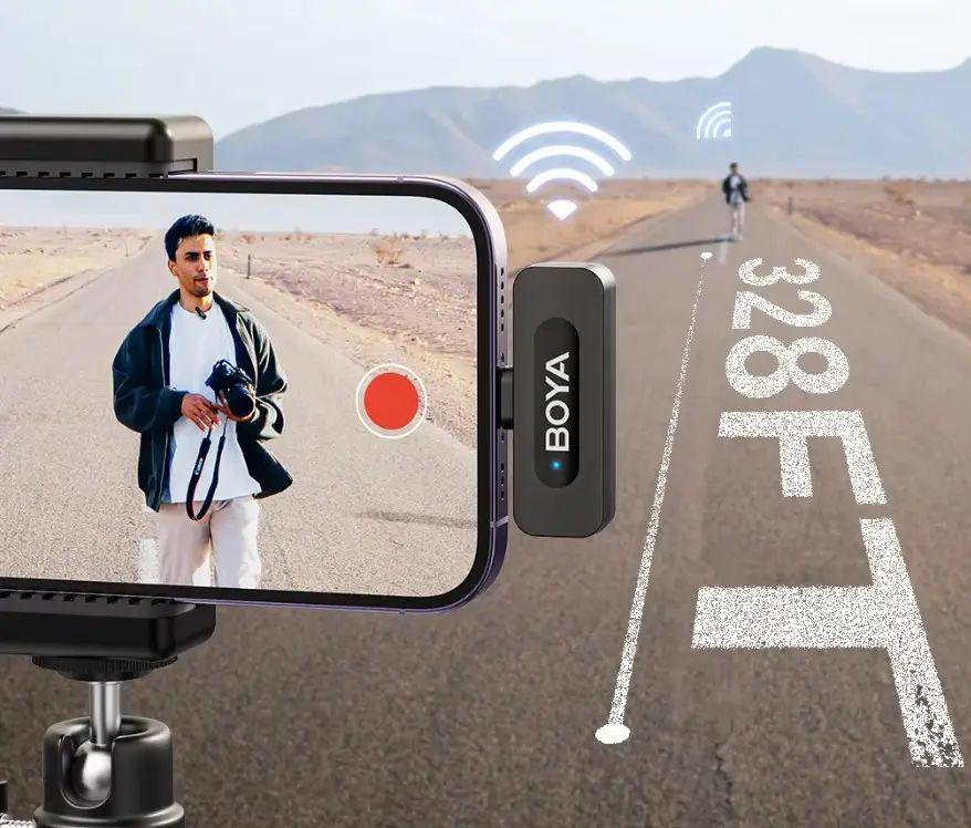 Микрофон беспроводной петличный Boya BY-V10 с разъемом Type-C - фото 4