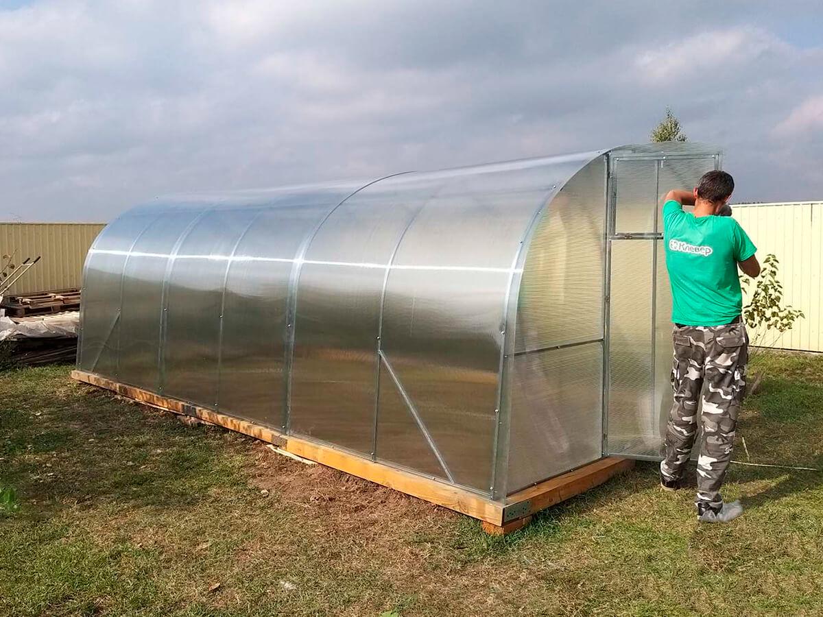 Теплиця Титан 3x10 із оцинкованої труби 30х30 з полікарбонатом 6 мм - фото 5