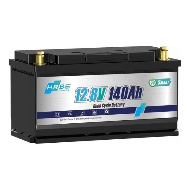 Аккумулятор литий-железо-фосфатный HRBE LiFePO4 12,8 В 140 А/час 1792 Вт/ч со Smart BMS 100 А Аккумулятор литий-железо-фосфатный HRBE LiFePO4 12,8 В 140 А/час 1792 Вт/ч со Smart BMS 100 А