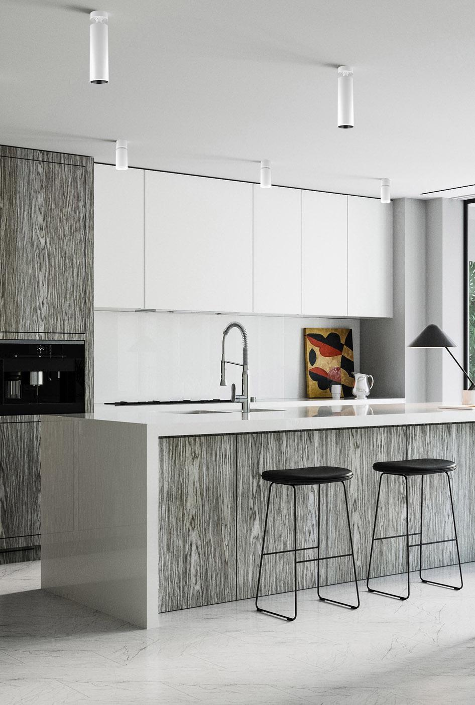 Спот Skarlat D208A-COB 7W WH+BK 3000K - фото 7