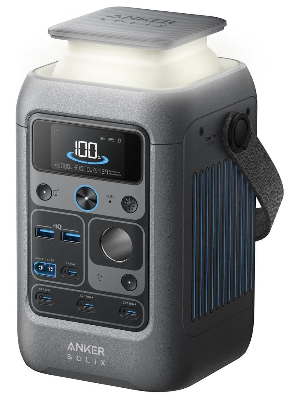 Повербанк Anker SOLIX C300 Station 90000 mAh 300W LiFePO4 Battery Gray