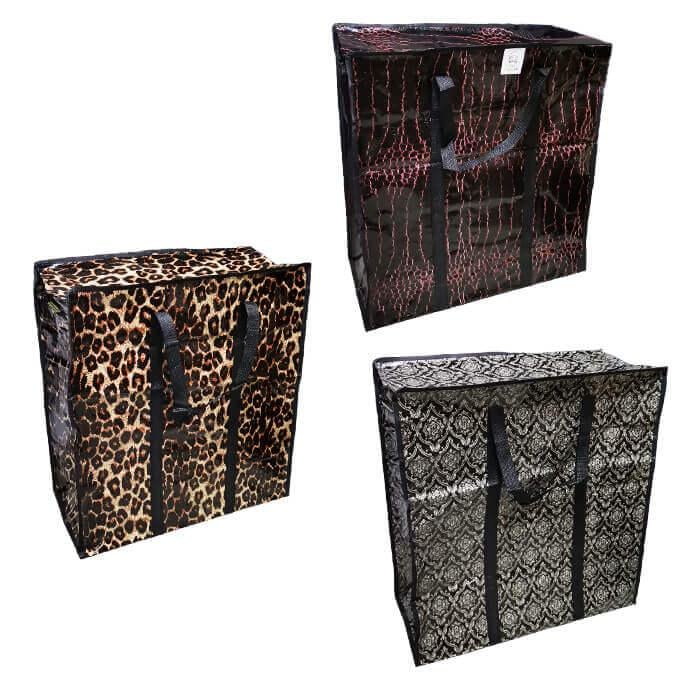 Сумка хозяйственная с принтом в ассортименте 55х47 см 6 шт. (0506)