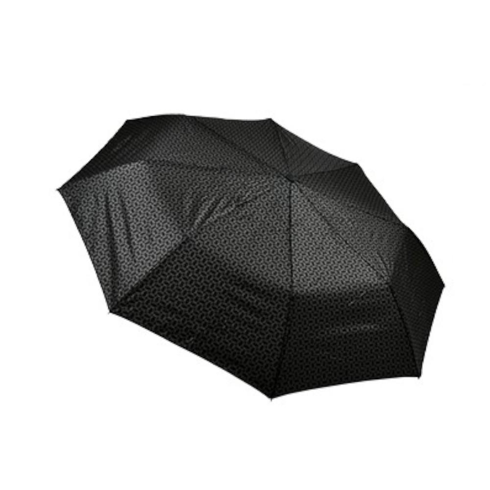 Парасолька Stenson R95186 напівавтомат поліестер 8 спиць 110 см Чорний (617848)