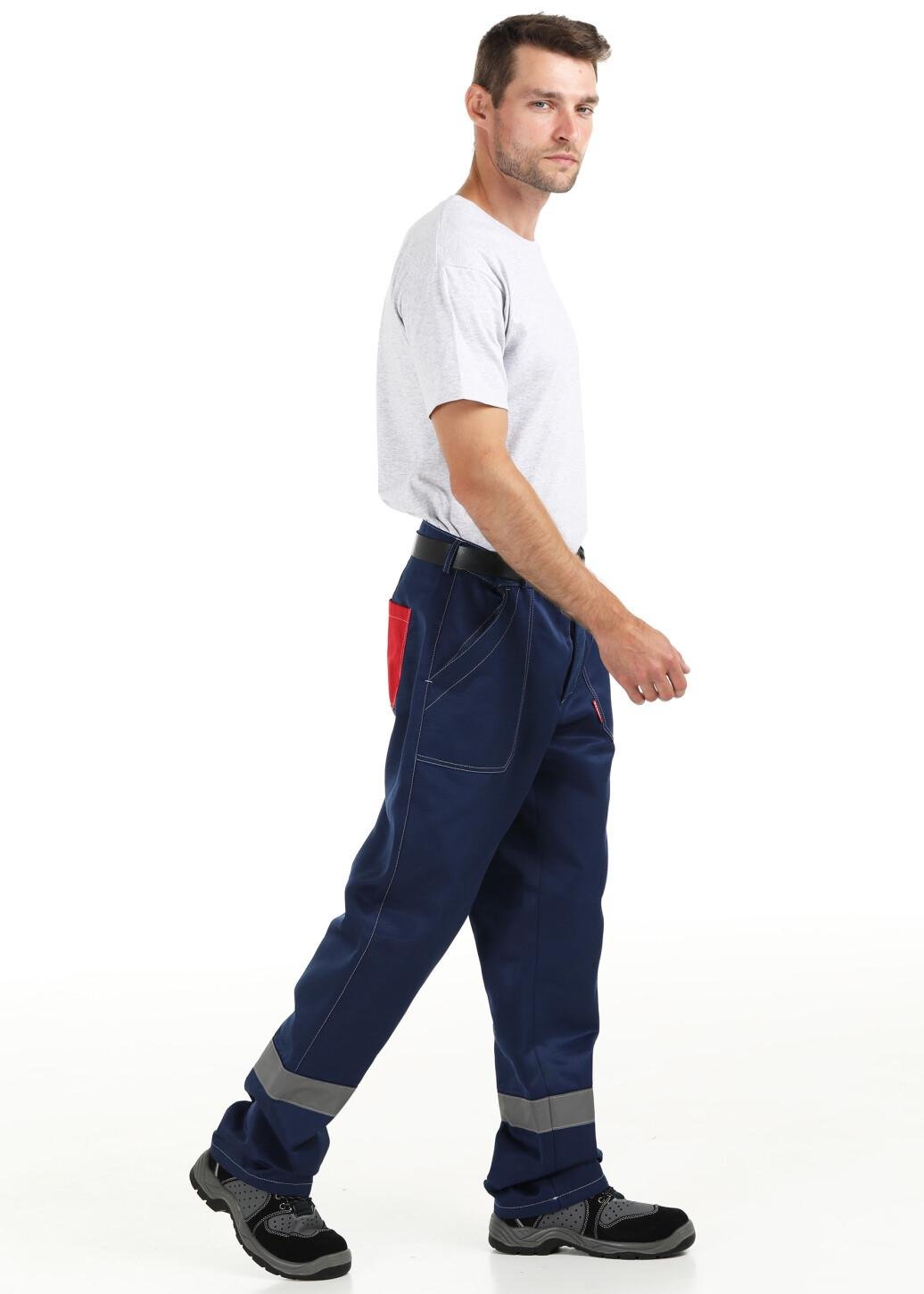 Брюки рабочие 33331010 антистатическая одежда р. 56-58/3-4 Синий (3333101010) - фото 2