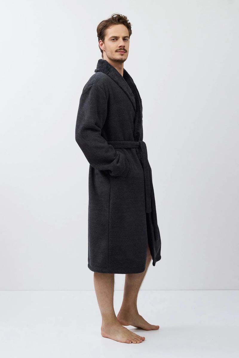 Халат чоловічий Aruelle L Синій (Gregor-bathrobe) - фото 3