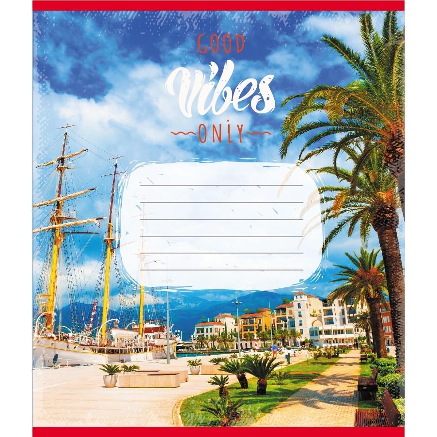 Шкільний зошит Вайб 024-550429K-3 в клітинку 24 аркуші (RLT55299)