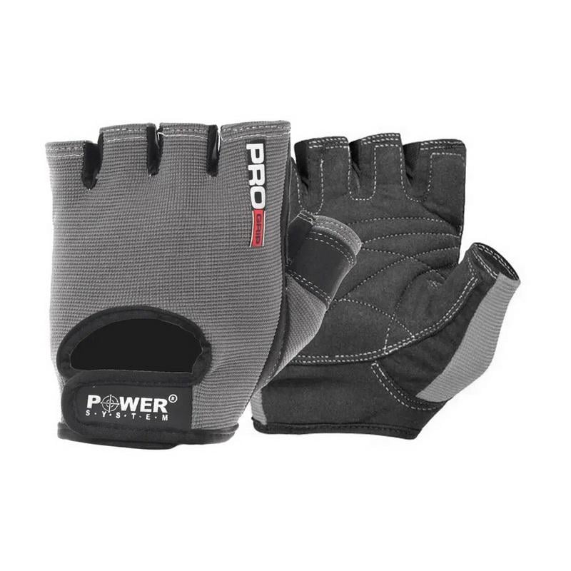 Рукавички для залу та фітнесу без пальців Power System Pro Grip 2250 M Сірий