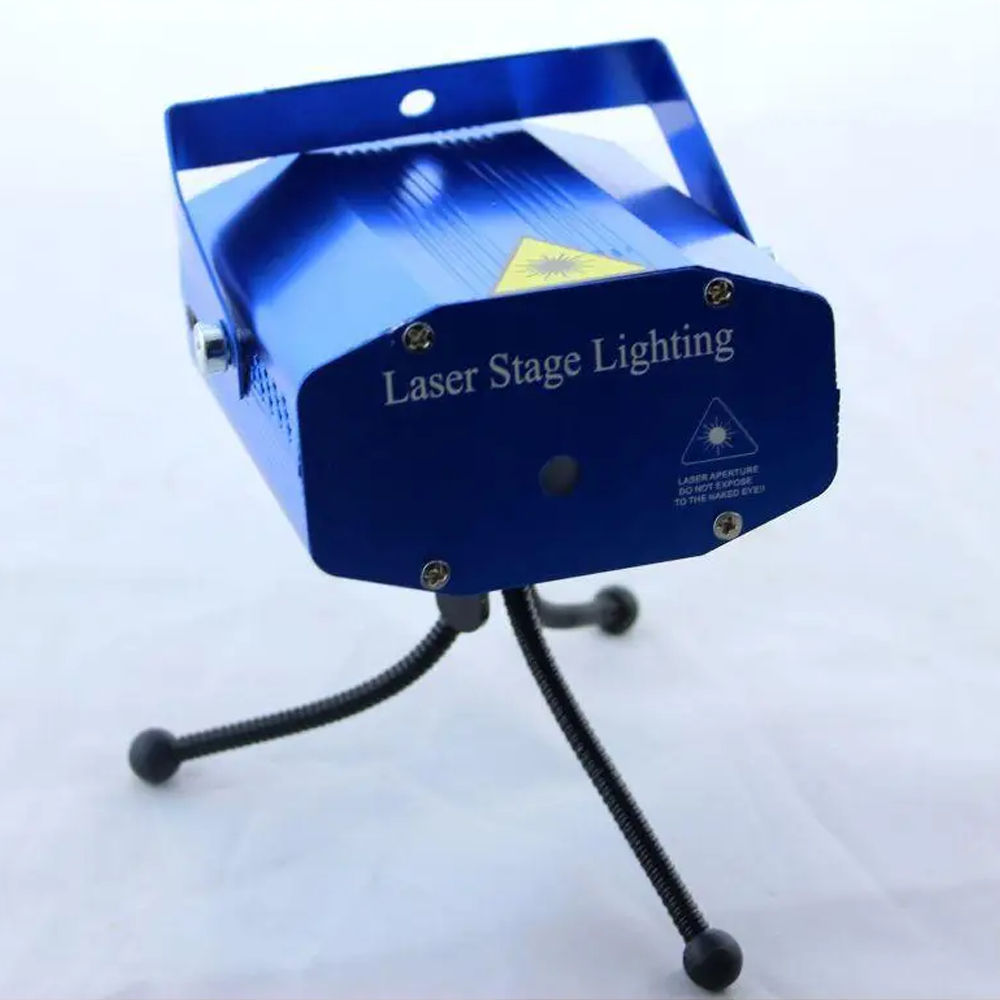 Лазерний проектор 4in1 UKC Disco Laser DL-08 зі штативом світломузики Blue - фото 6 Лазерний проектор 4in1 UKC Disco Laser DL-08 зі штативом світломузики Blue - фото 6
