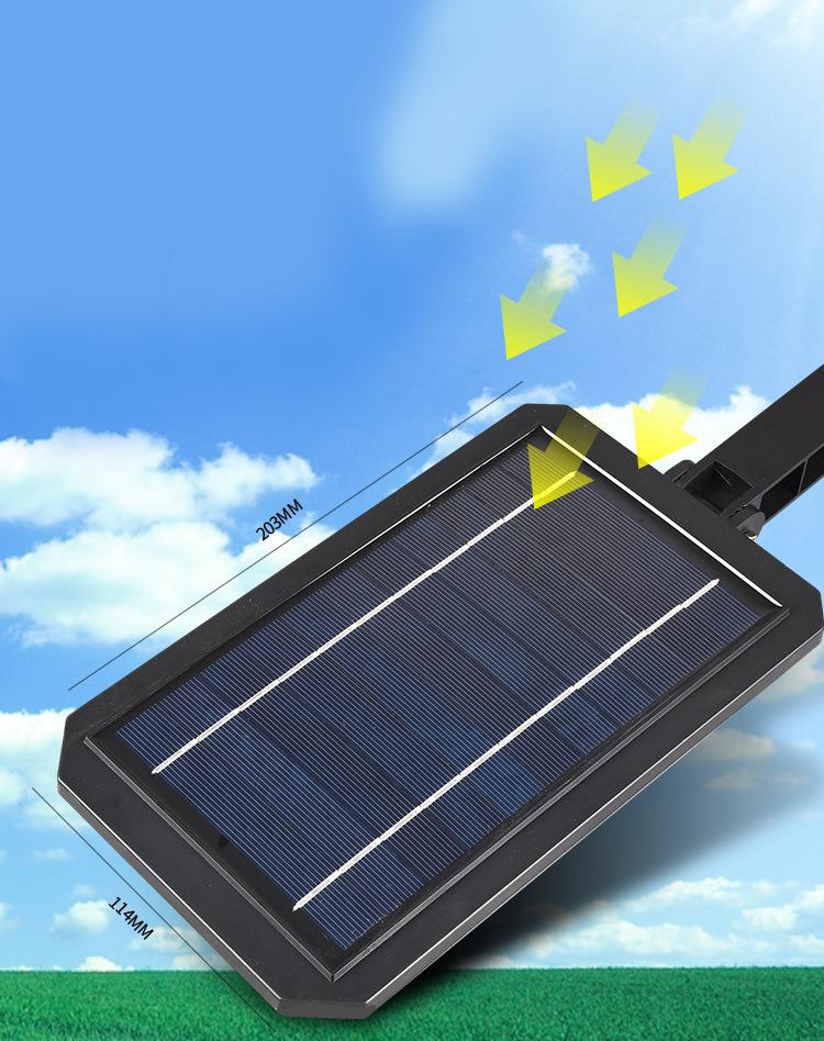 Ліхтар вуличний з сонячною панеллю Solar 9-IP65 дистанційне керування/сенсор руху/вологозахист (0eb3b23a) - фото 5