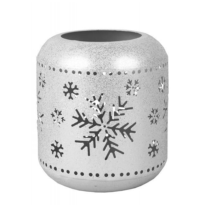 Подсвечник металлический Flora 12 см Серебряный (50153)