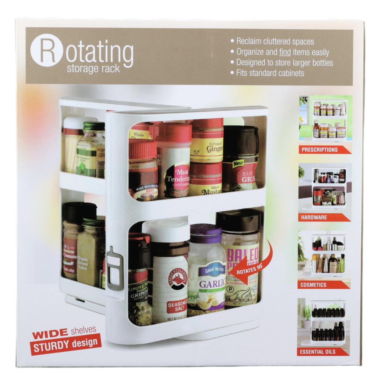 Органайзер поворотний для спецій Rotating storage rack (91561) - фото 6 Органайзер поворотний для спецій Rotating storage rack (91561) - фото 6