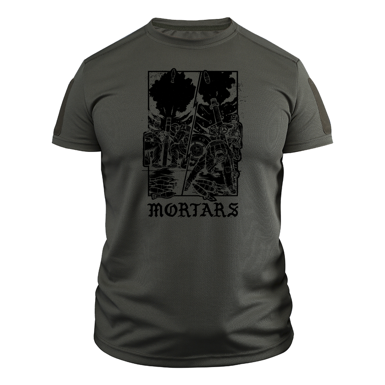 Футболка військова CoolMax Мінометник ЗСУ S Оливковий (TS-C-39-S)