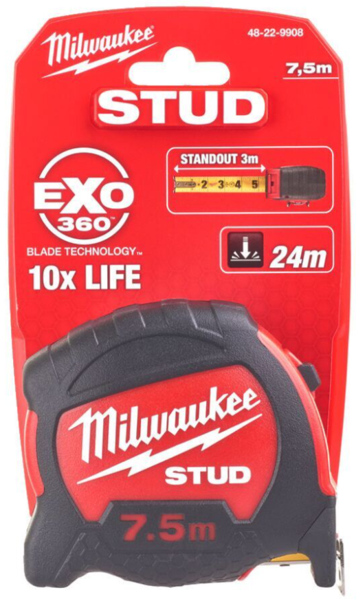 Рулетка Milwaukee STUD 75/27 (48229908) - фото 4
