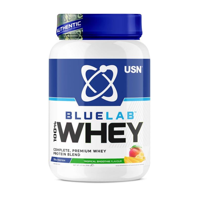 Протеин сывороточный USN Blue Lab 100% Whey 908 г Тропический смузи