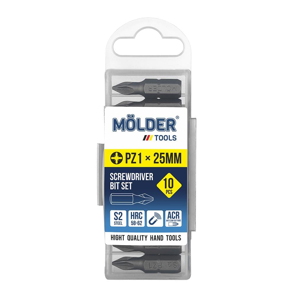 Набор бит Molder PZ1x25мм 10 шт. (MT7112510)