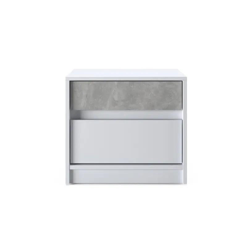 Тумба приліжкова Еверест Стайл 500 50,2х39х44,2 см Німфея альба/Сірий (071161) - фото 6 Тумба приліжкова Еверест Стайл 500 50,2х39х44,2 см Німфея альба/Сірий (071161) - фото 6