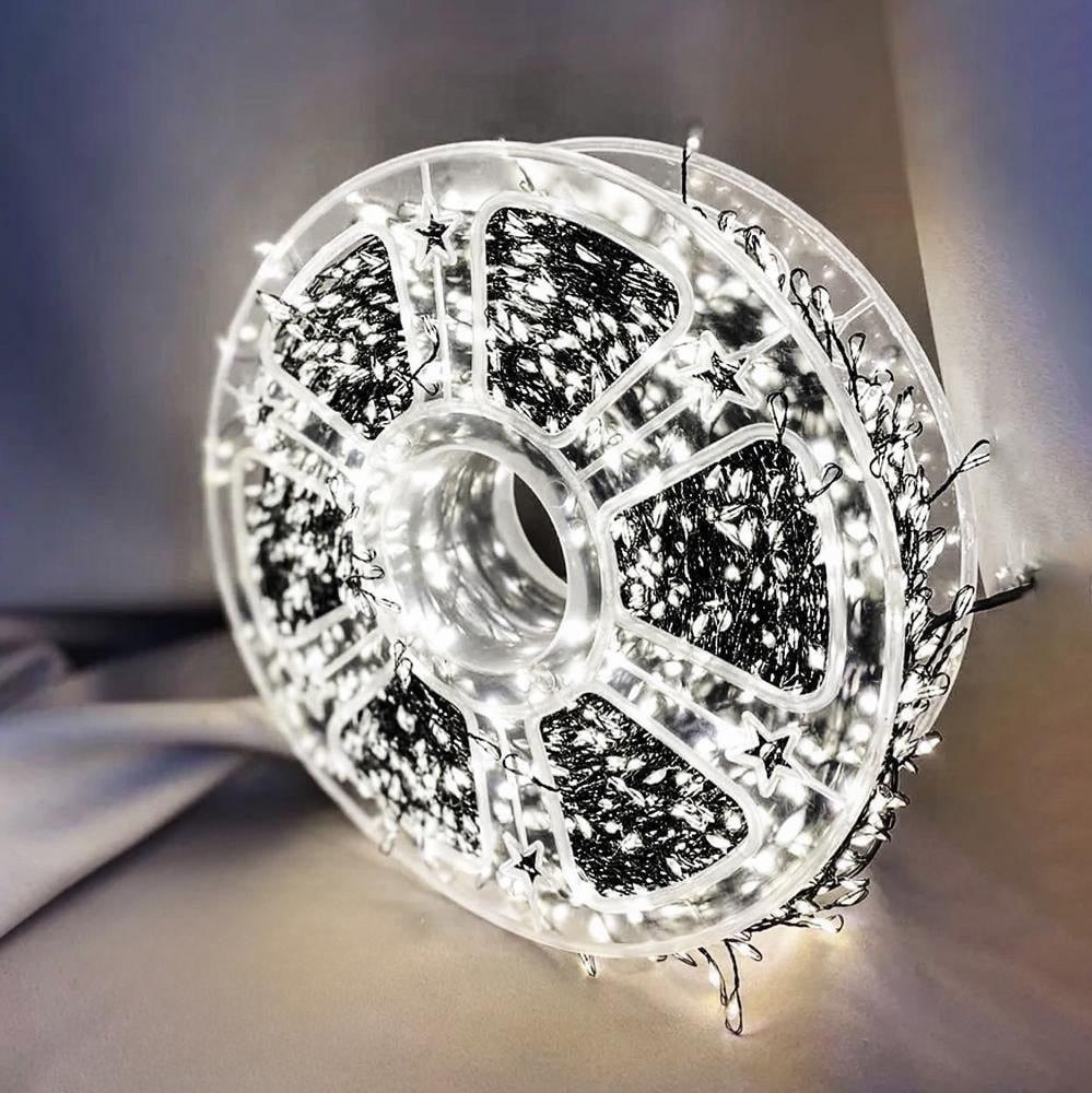 Гирлянда нитка-мишура светодиодная IP44 с пультом 900 LED 30 м белый свет (FC25034) Гирлянда нитка-мишура светодиодная IP44 с пультом 900 LED 30 м белый свет (FC25034)
