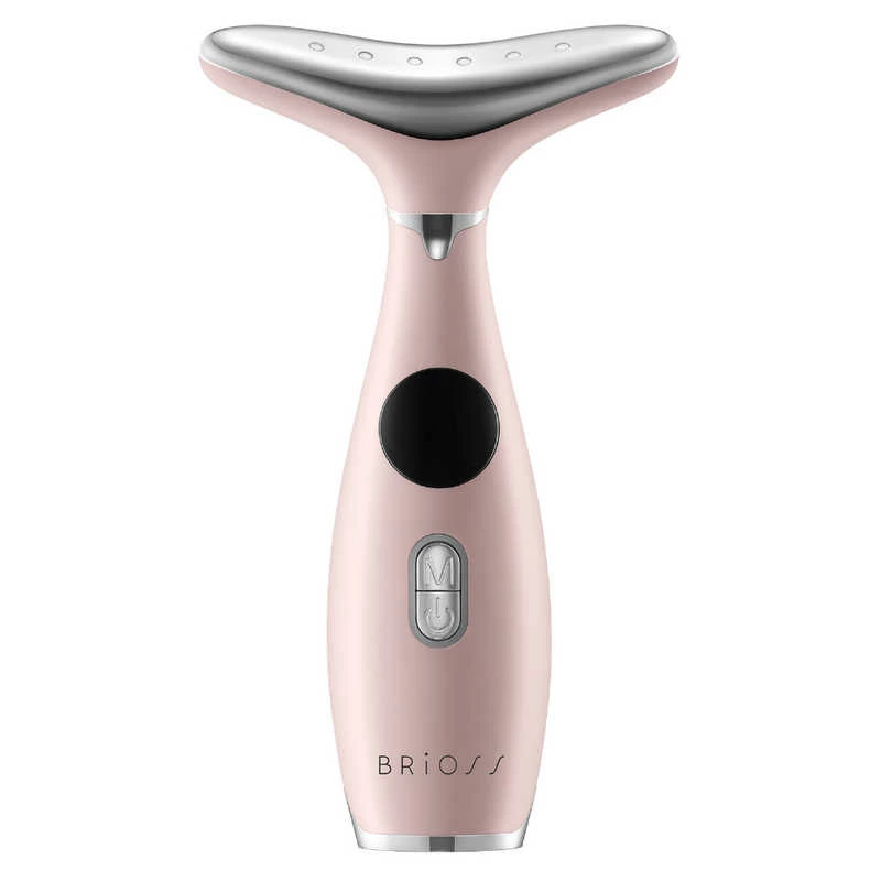 Массажер для шеи BRiOSS Neck Care Lift микротоковый EMS Pink