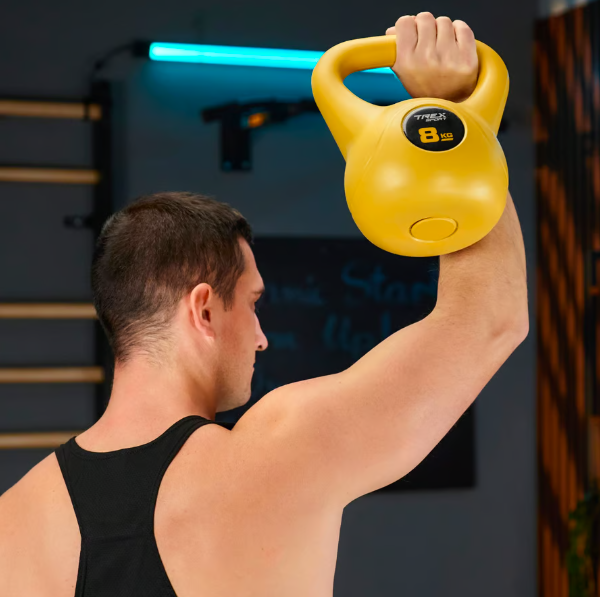 Гиря вінілова TREX Sport TX-008CKB 8 кг Жовтий (4610) - фото 10 Гиря вінілова TREX Sport TX-008CKB 8 кг Жовтий (4610) - фото 10