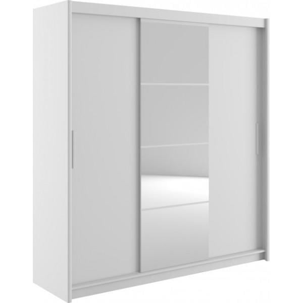 Шафа-купе Gerbor Holding Маріо тридверна з ДСП 2400x610x2160 мм Білий Шафа-купе Gerbor Holding Маріо тридверна з ДСП 2400x610x2160 мм Білий