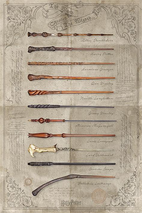 Постер плакат Гаррі Поттер/Harry Potter The Wand Chooses The Wizard 61x91,5 см