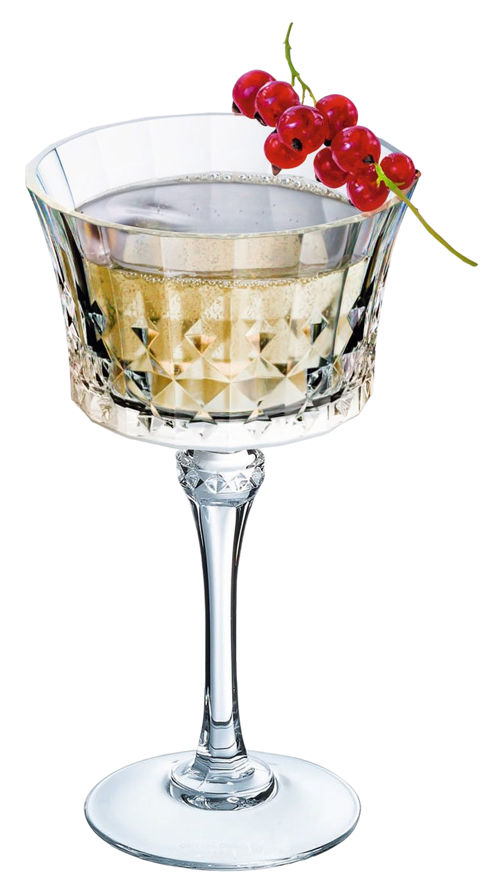 Набор бокалов для шампанского и коктейлей CD'A Lady Diamond 4 шт. 230 мл (X1718) - фото 2