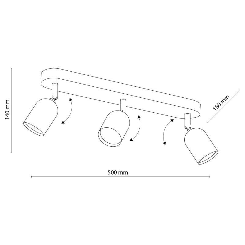 Спот TK Lighting 4779 Top 3 Black (ТК_4779) - фото 4