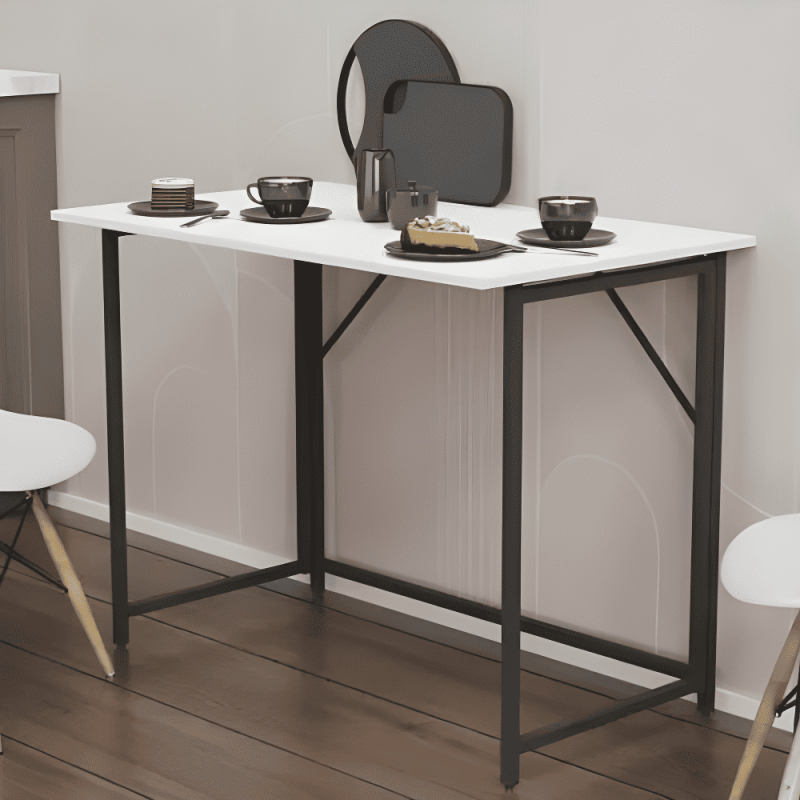 Стіл розкладний Ferrum-decor Moris метал/ДСП Чорний/Білий (FRD-104669) - фото 3 Стіл розкладний Ferrum-decor Moris метал/ДСП Чорний/Білий (FRD-104669) - фото 3