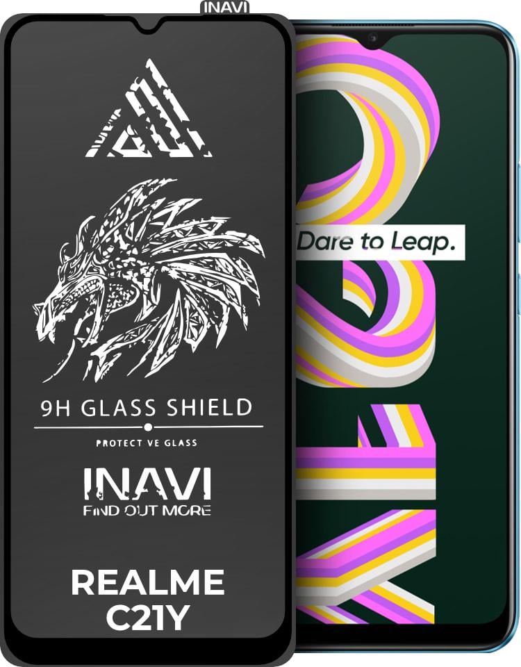 Защитное стекло INAVI Realme C21Y (Full Glue)