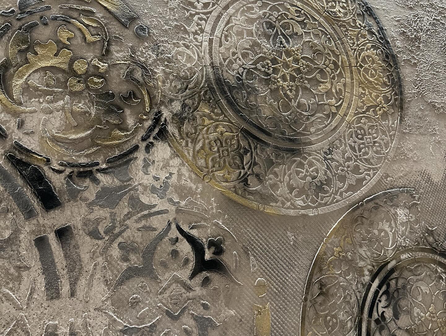 Набор трафаретов DFA Круглые узоры обновления стен для штукатурки и краски 0,3-1 мм 2 шт. (N00144) - фото 8