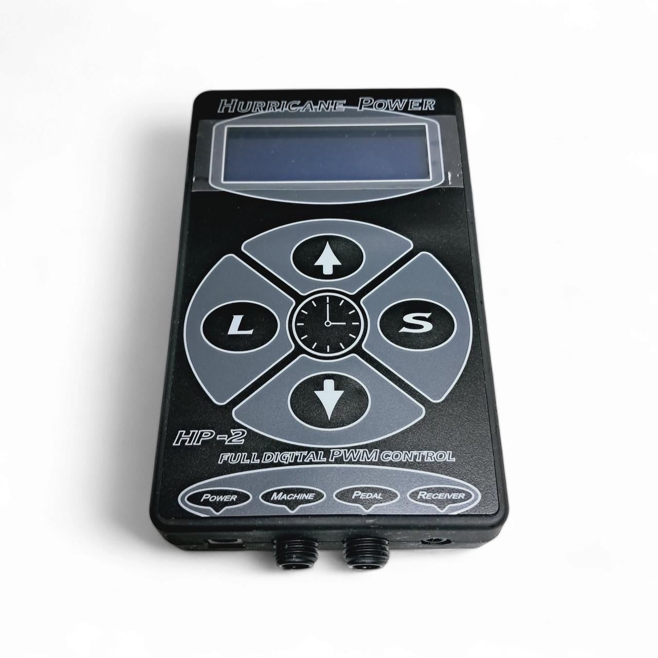 Блок питания для тату машинки Hurricane HP-2 пластиковый с электронным табло Черный