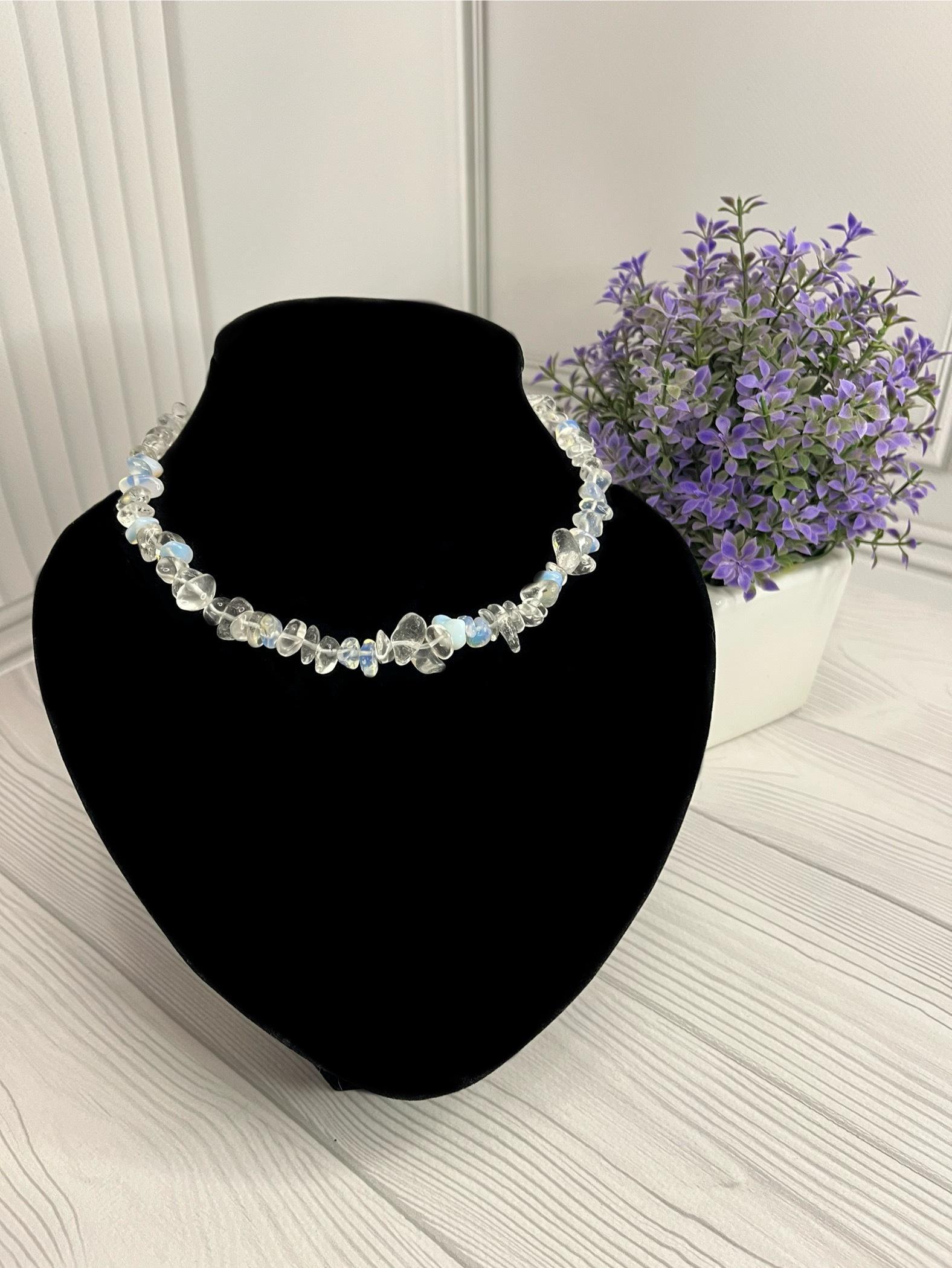 Намисто з гірського кришталю Джерело (J10006)