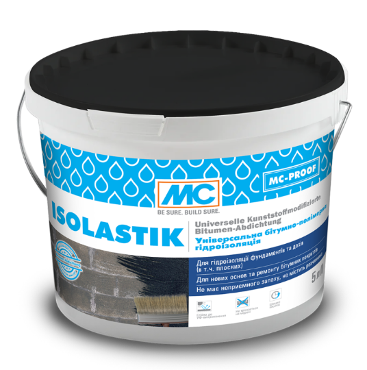 Гидроизоляция битумно-полимерная MC-Bauchemie Isolastik 10 л