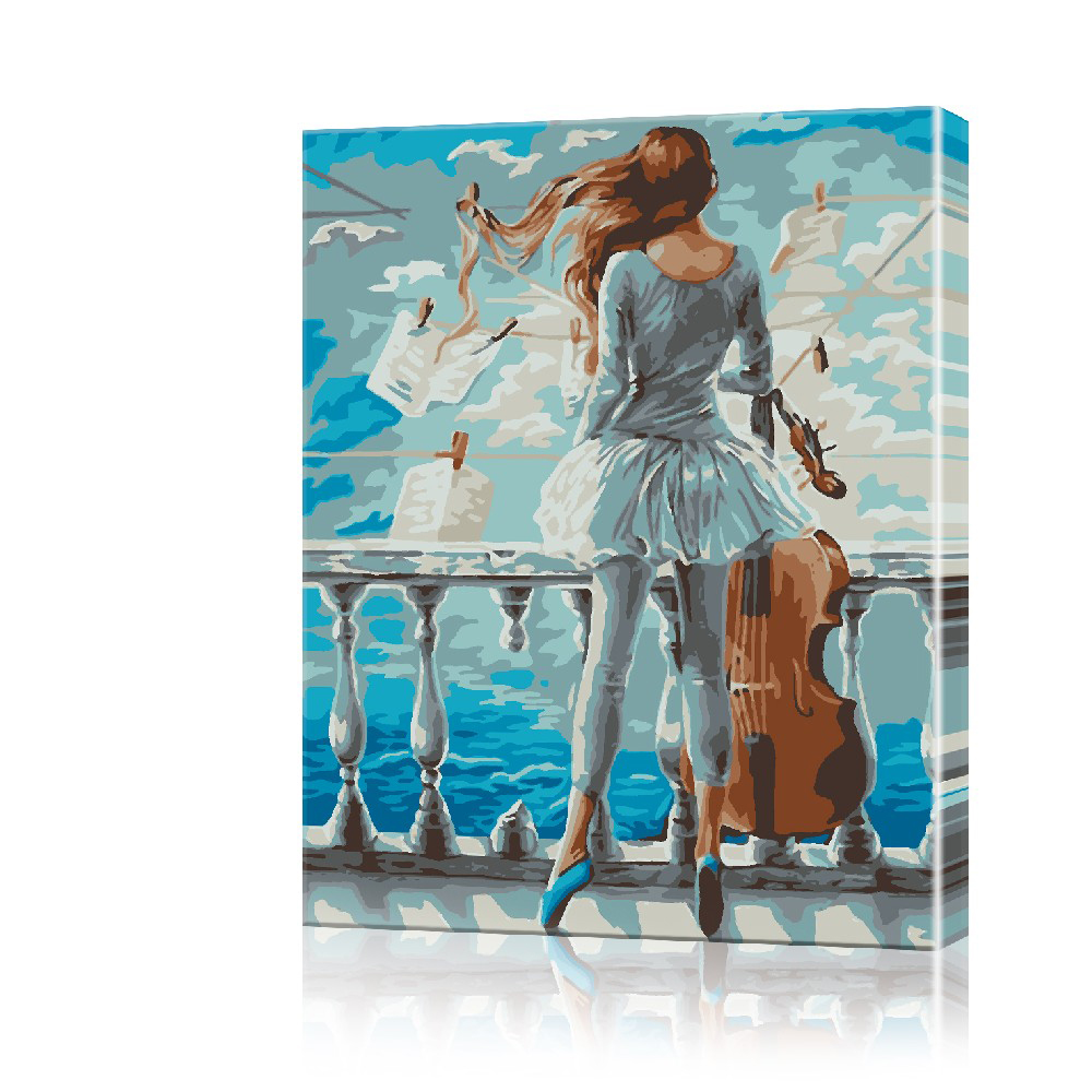Картина по номерам ArtSale Балерина PBN0164 40х50 см