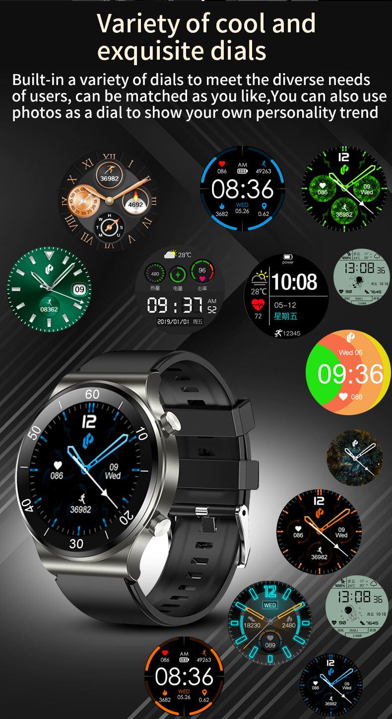 Смарт-годинник Bakeey S6 Pro розмова/тонометр/пульсоксиметр/ЕКГ Black - фото 3 Смарт-годинник Bakeey S6 Pro розмова/тонометр/пульсоксиметр/ЕКГ Black - фото 3