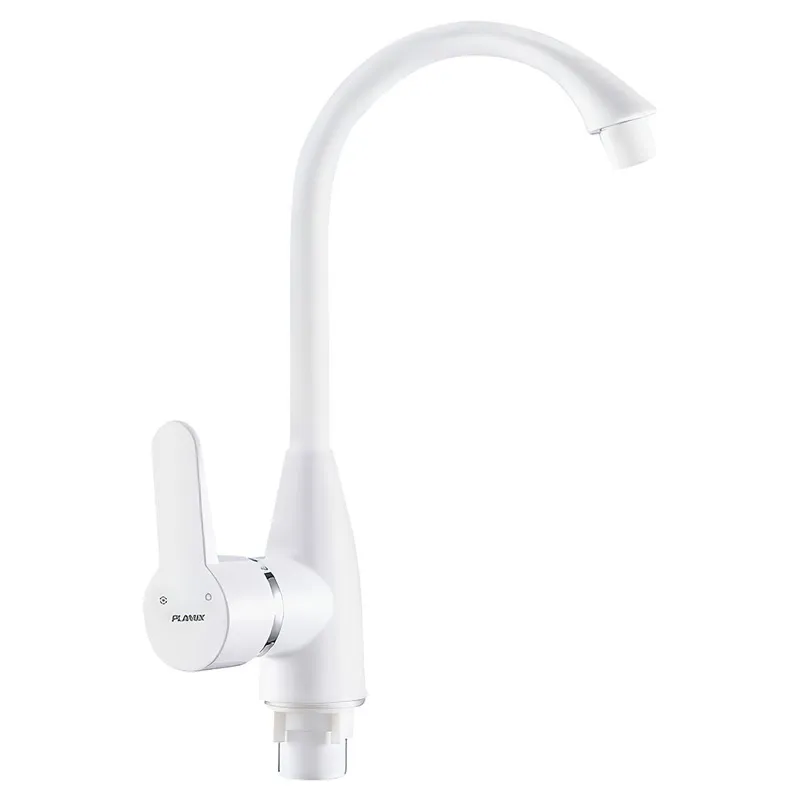 Смеситель для кухни PLAMIX Mario-011W White (PM0609)