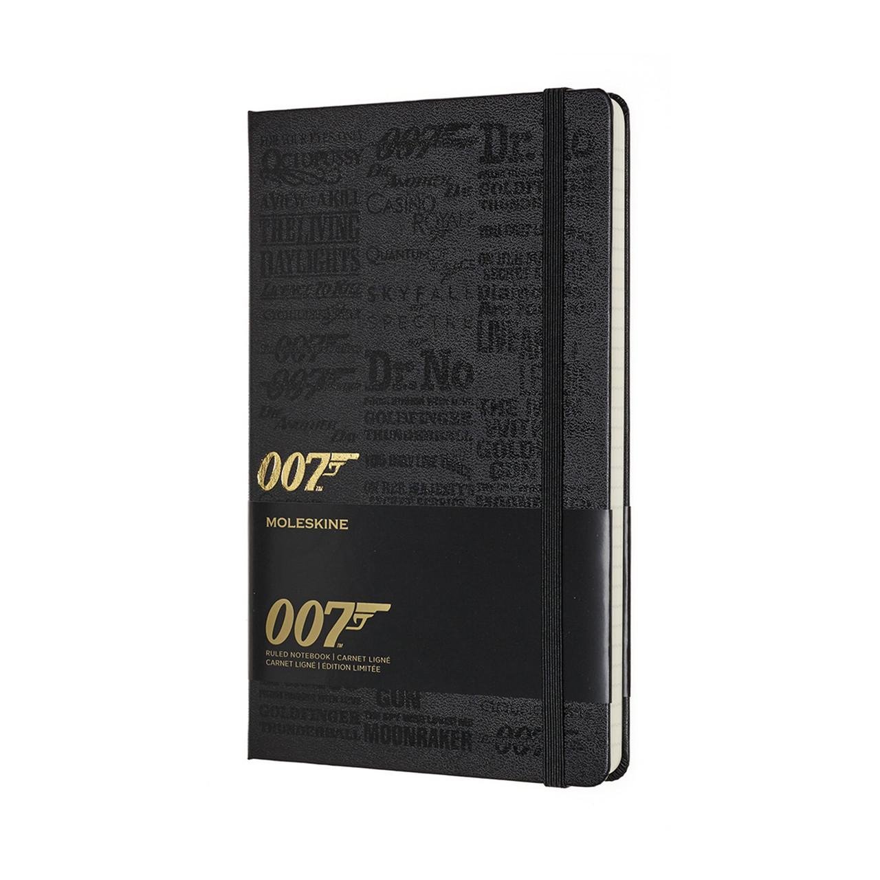 Блокнот Moleskine Limited James Bond средний 13х21 см 240 страниц в линейку титры