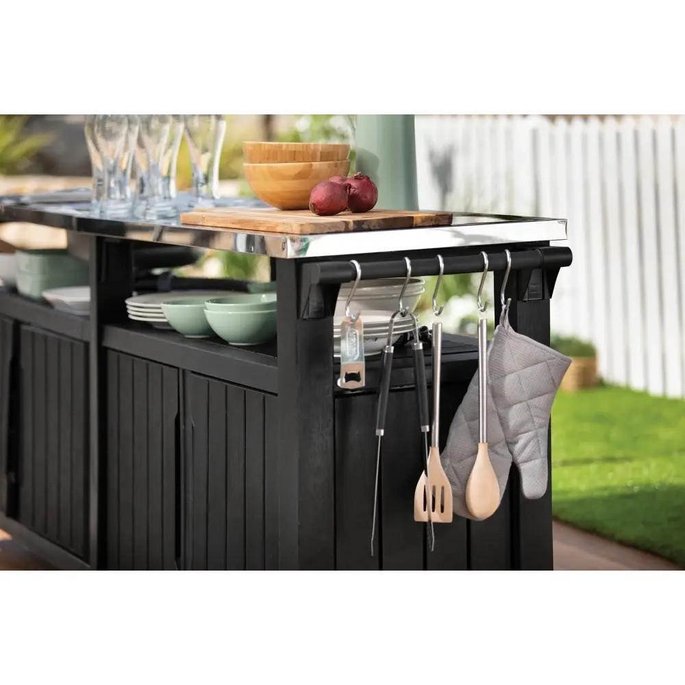 Стол садовый Keter Unity Chef 415 л Графитовый (249459) - фото 4 Стол садовый Keter Unity Chef 415 л Графитовый (249459) - фото 4