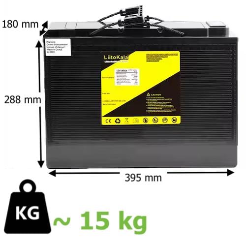 Акумулятор LiitoKala LiFePO4 12V 180 Ah LCD (1754) - фото 4