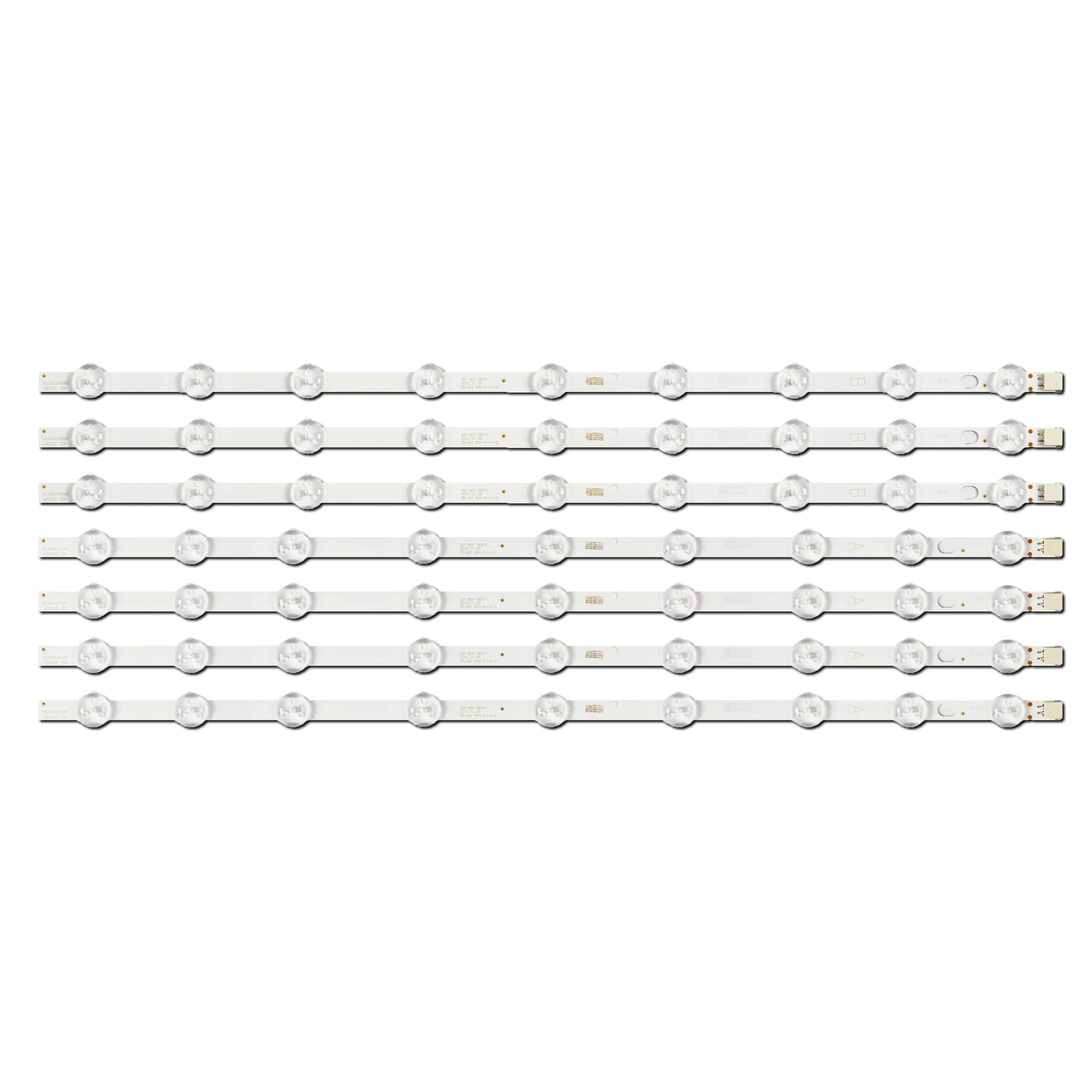 Комплект LED подсветки для TV NDV REV1.1 A/B-TYPE VES500UNDA 50 NDV REV1.1 VES500UNDC-2D-N01 TX-50A300 TX-50A300A 50" 7 шт. (ART-14024)