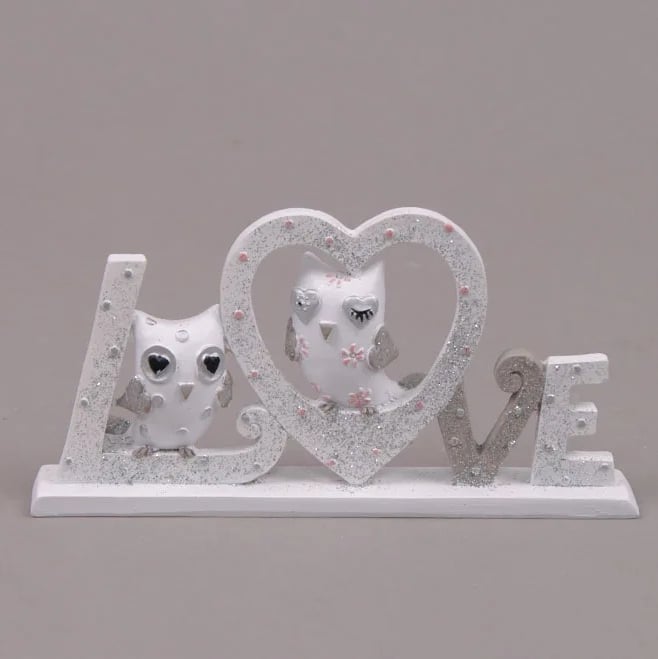 Надпись Flora Love с совами (26152)