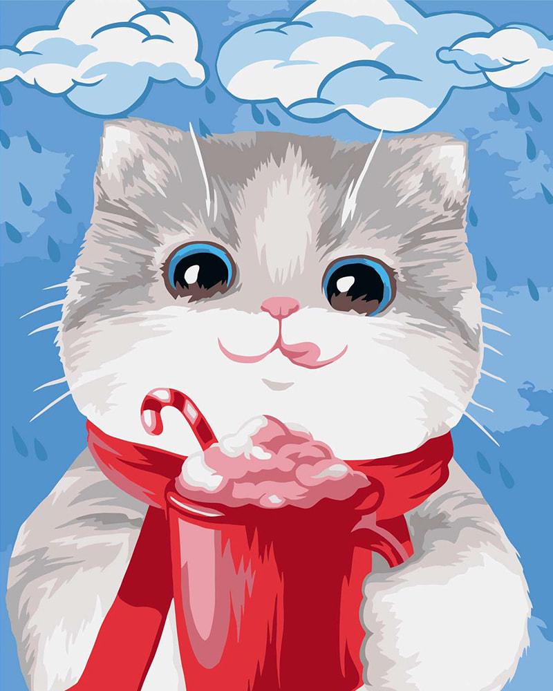 Картина за номерами Brushme SH51623 Збиті Вершки для Кішки 40x50 см (19708) Картина за номерами Brushme SH51623 Збиті Вершки для Кішки 40x50 см (19708)