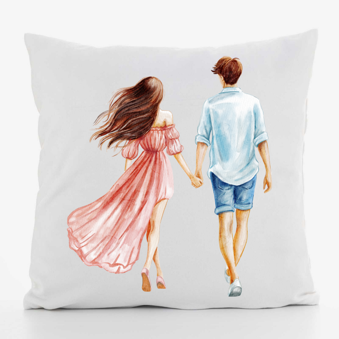 Подушка декоративна з принтом Сім я габардин 30х30 см (1230)