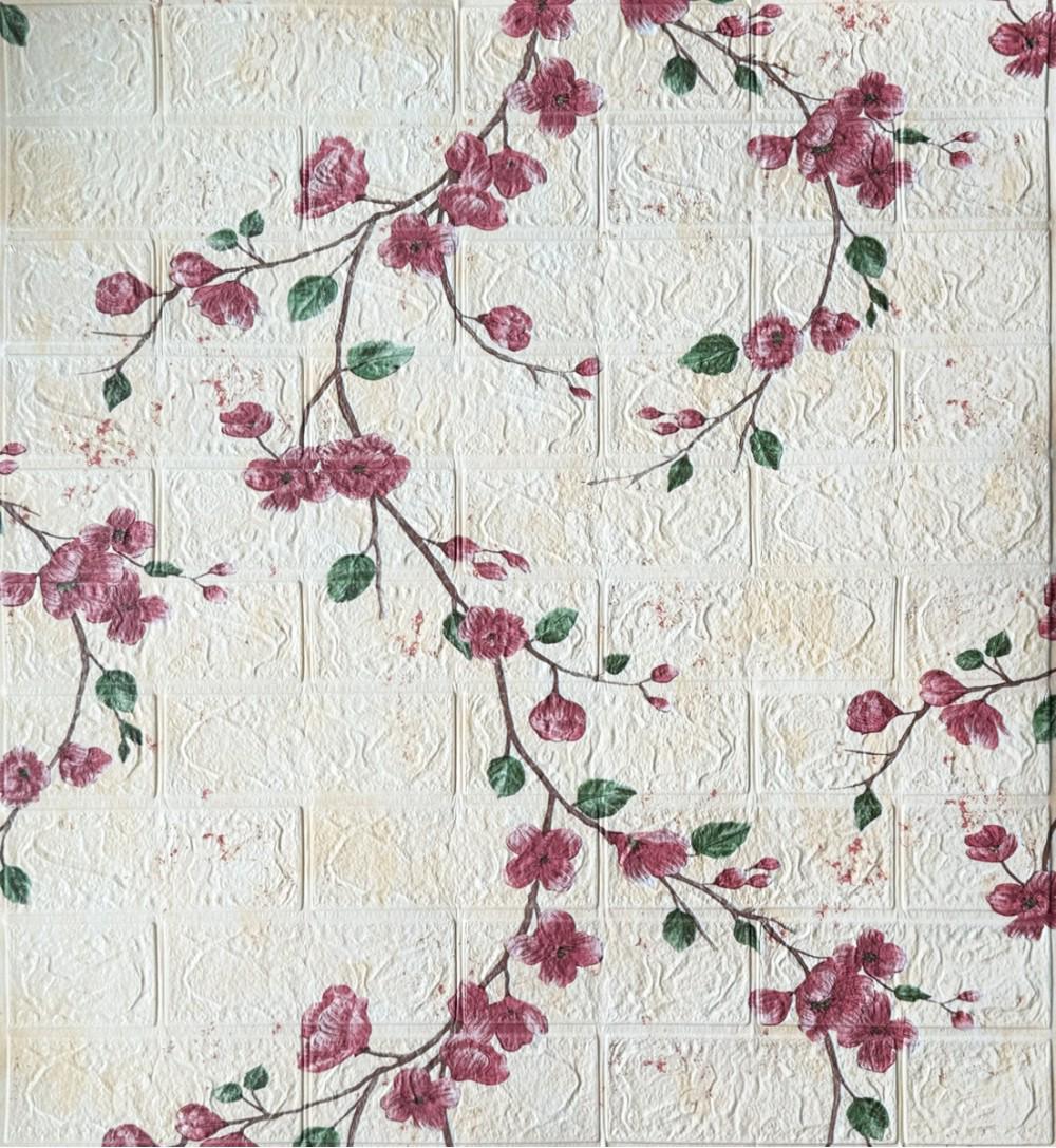 3D панель под кирпич сакура 700x770x3 мм (29819561)