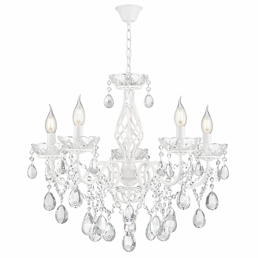 Люстра підвісна кришталева OT-8008/5 WT+CL (32695652)