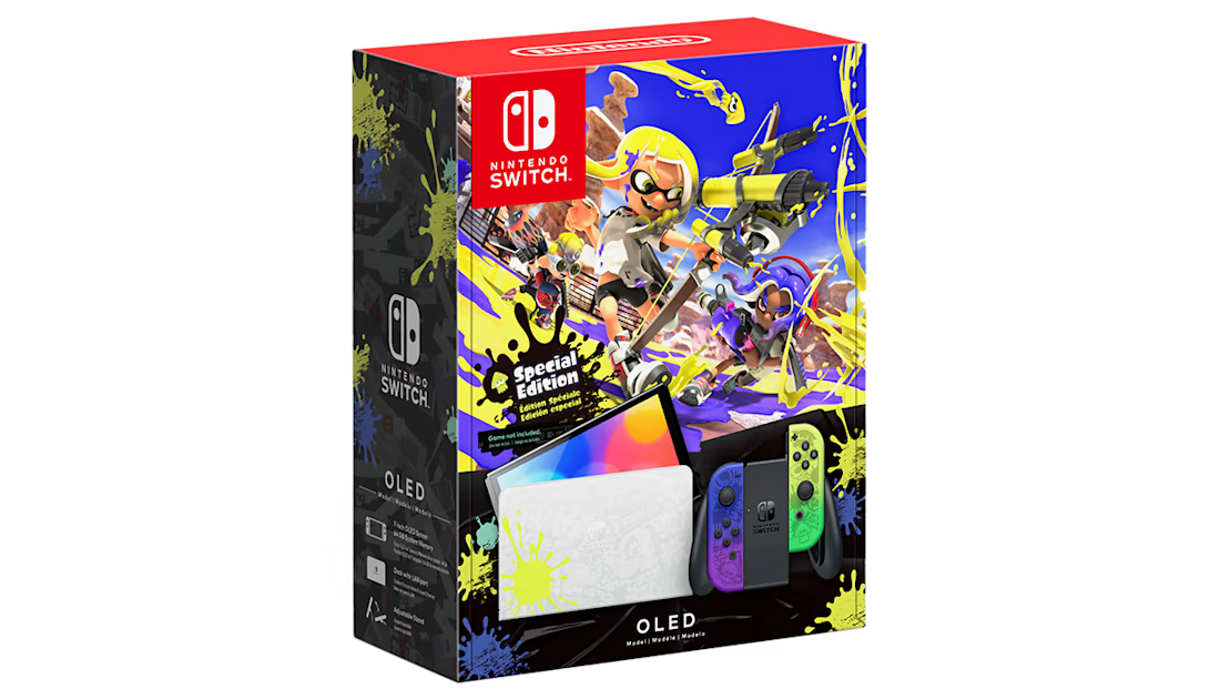 Игровая консоль портативная Nintendo Switch OLED Splatoon 3 Edition - фото 5