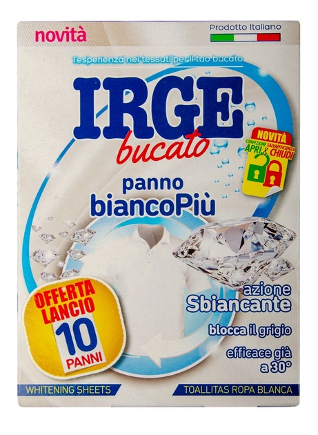 Серветка-пастка Irge для прання білих речей з відбілювачем 12 шт.